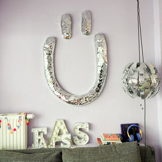 SMILEY • MegaMaxi • Glitzer • plastisch • UNIKAT