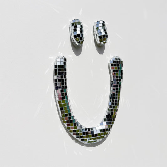 SMILEY • plastisch • Glitzer