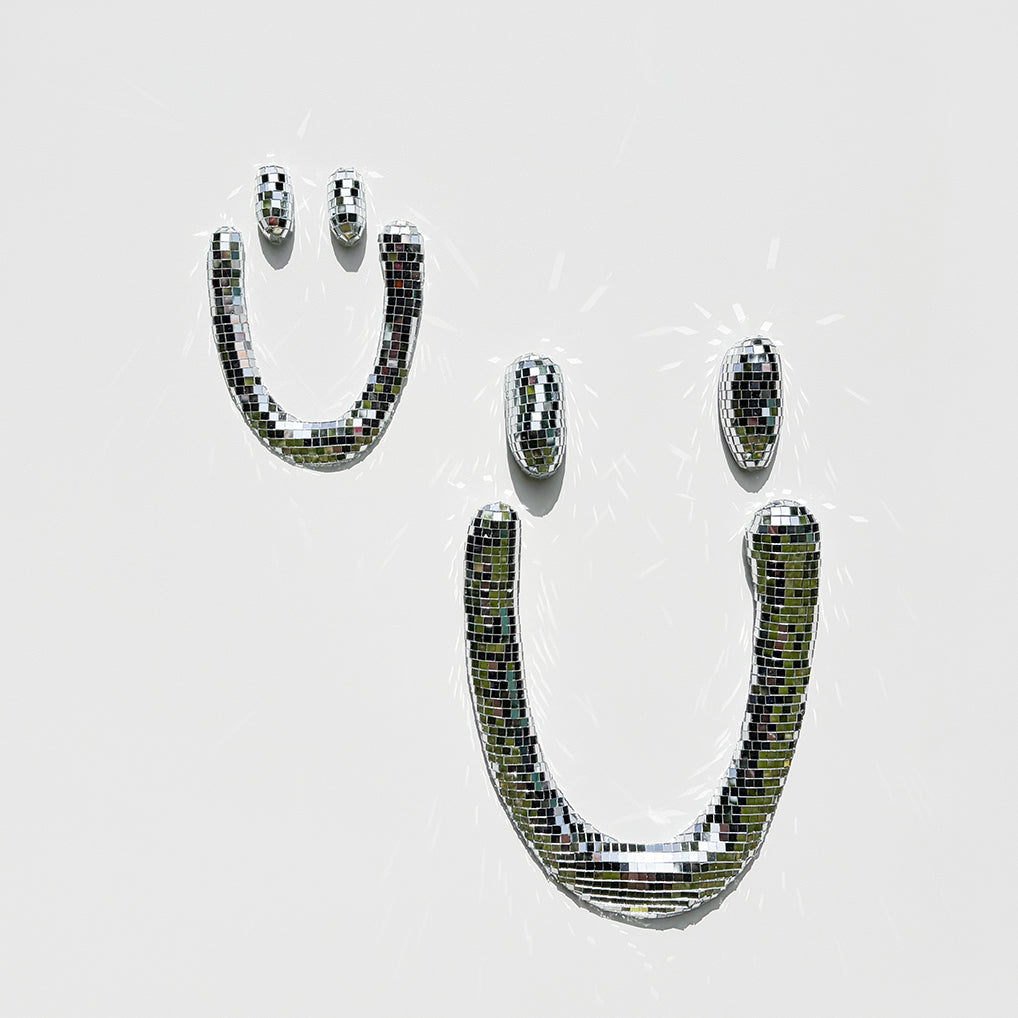 SMILEY • plastisch • Glitzer