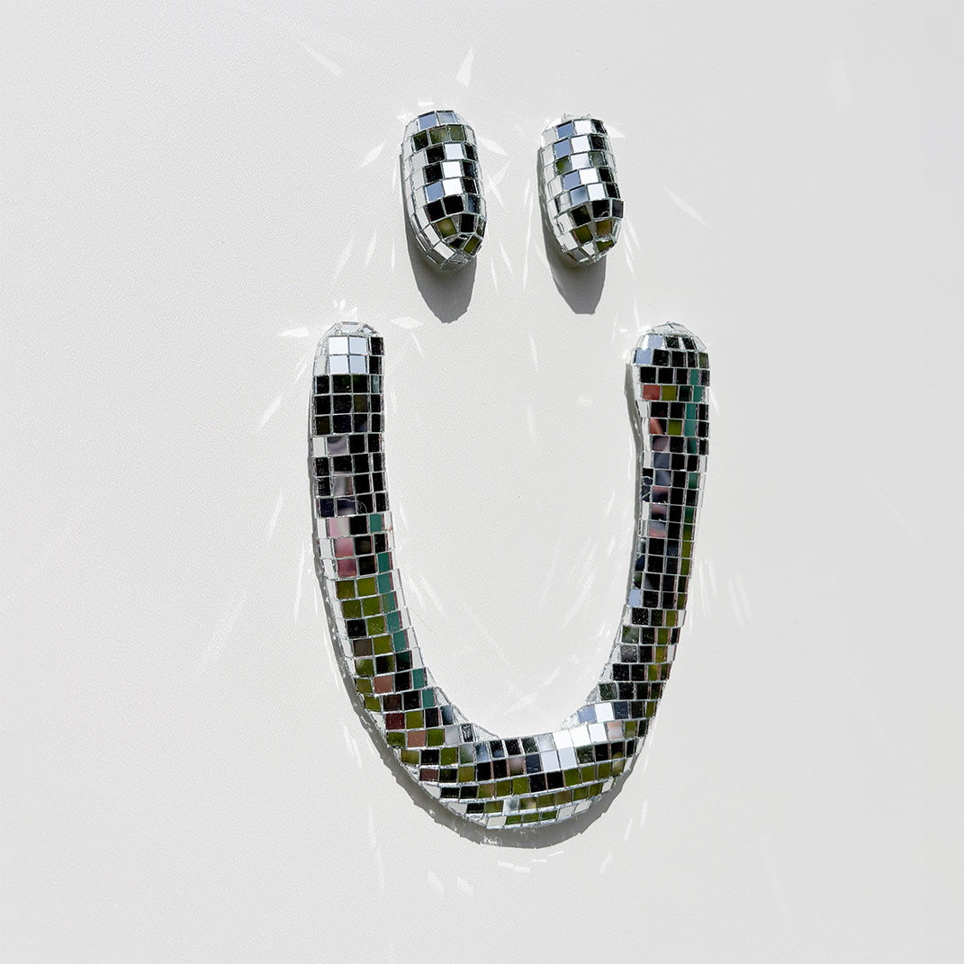 SMILEY • plastisch • Glitzer