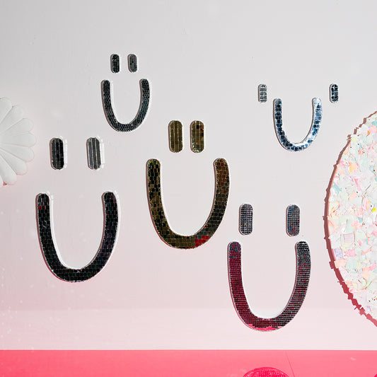 SMILEY • flach • Glitzer