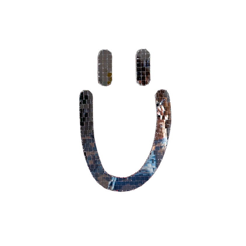 SMILEY • flach • Glitzer